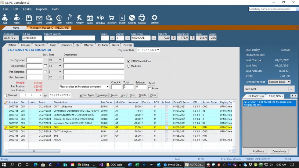 Chiropractic EHR Software Chiro Quick Charts